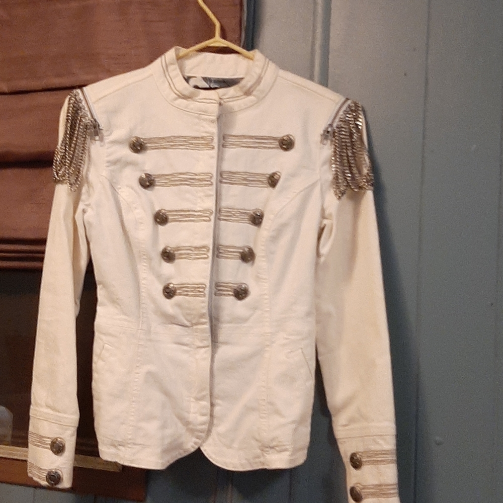 Guess white Jean jacket